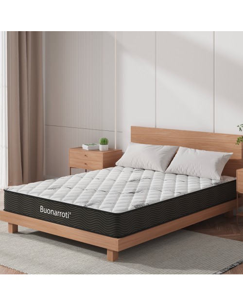 Materasso matrimoniale Tarico con molle insacchettate e strato in Memory Foam 160x190x22,3 cm
