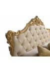 Letto matrimoniale con contenitore Savoia colore crema