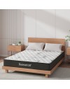 Materasso una piazza e mezza Tarico con molle insacchettate e strato in Memory Foam 120x190x22,3 cm