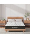 Materasso una piazza e mezza Tarico con molle insacchettate e strato in Memory Foam 120x190x22,3 cm