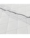 Materasso una piazza e mezza Tarico con molle insacchettate e strato in Memory Foam 120x190x22,3 cm