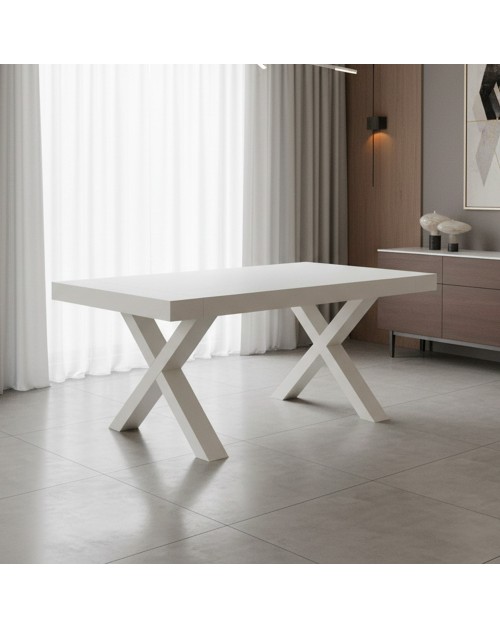 Tavolo allungabile Gondar 180x90 colore bianco frassinato