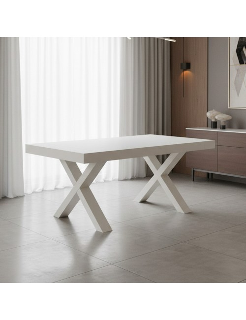 Tavolo allungabile Gondar 180x90 colore bianco frassinato