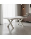 Tavolo allungabile Gondar 180x90 colore bianco frassinato