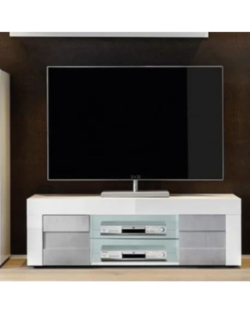 Base porta Tv July colore grigio cemento