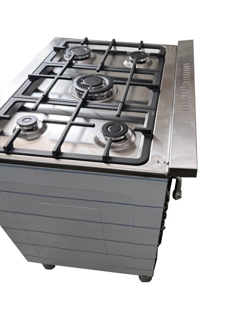 Cucina a gas Samet Stromboli 80x55 con forno e grill elettrici – Inox Classe A