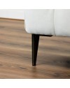Piede in metallo per mobili e complementi d'arredo Ago17 nickel nero H 17cm.