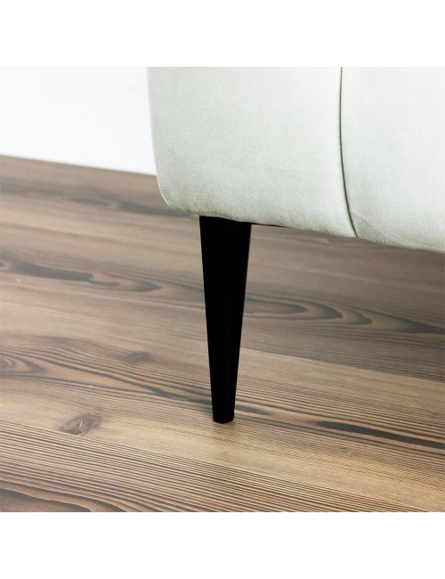 Piede in metallo per mobili e complementi d'arredo Ago17 nero opaco H 17cm.