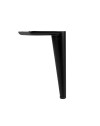 Piede in metallo per mobili e complementi d'arredo Ago17 nero opaco H 17cm.