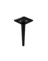 Piede in metallo per mobili e complementi d'arredo Ago17 nero opaco H 17cm.