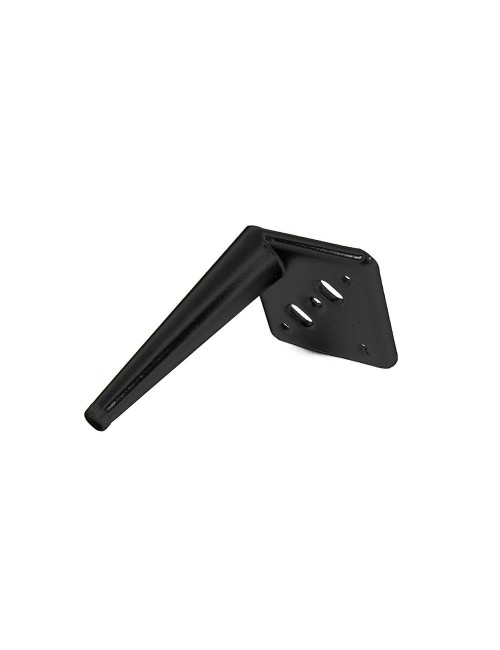 Piede in metallo per mobili e complementi d'arredo Ago17 nero opaco H 17cm.
