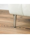 Piede in metallo per mobili e complementi d'arredo Ago17 cromato H 17cm.