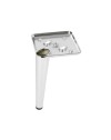 Piede in metallo per mobili e complementi d'arredo Ago17 cromato H 17cm.