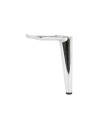 Piede in metallo per mobili e complementi d'arredo Ago17 cromato H 17cm.