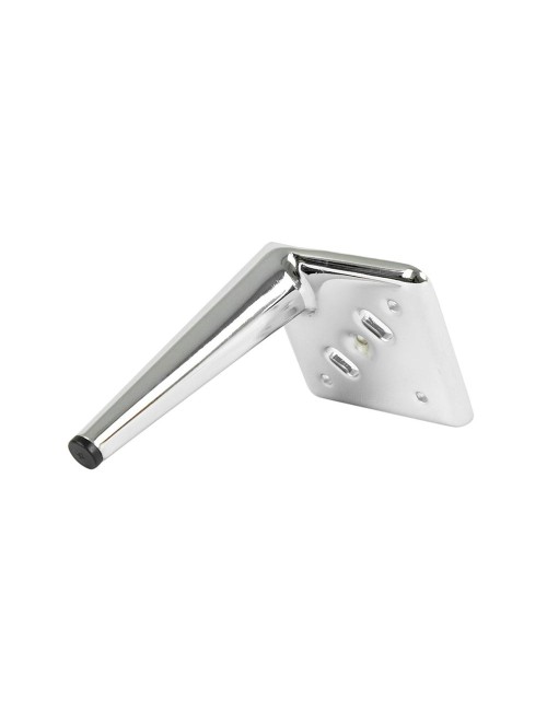 Piede in metallo per mobili e complementi d'arredo Ago17 cromato H 17cm.