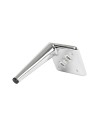 Piede in metallo per mobili e complementi d'arredo Ago17 cromato H 17cm.