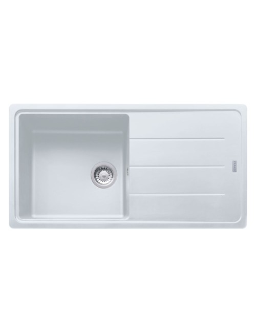 Lavello 1 vasca Franke Boston BFG61197 gocciolatoio reversibile 97x50 cm. bianco