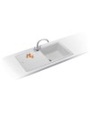 Lavello 1 vasca Franke Boston BFG61197 gocciolatoio reversibile 97x50 cm. bianco