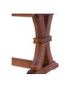 Tavolo allungabile Polignano in legno massello 180x85x79H colore noce antico