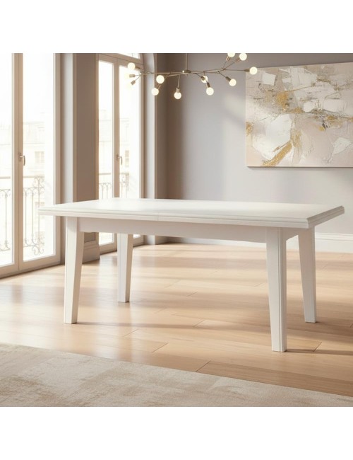 Tavolo Allungabile Ligure 180 cm. colore laccato bianco opaco prezzo