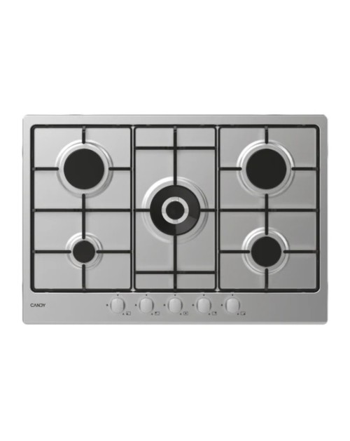 Piano cottura a gas Candy CHW74WX 5 fuochi 75 cm inox