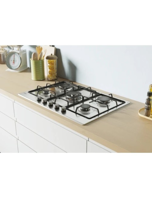 Piano cottura a gas Candy CHW74WX 5 fuochi 75 cm inox