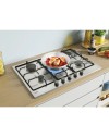 Piano cottura a gas Candy CHW74WX 5 fuochi 75 cm inox