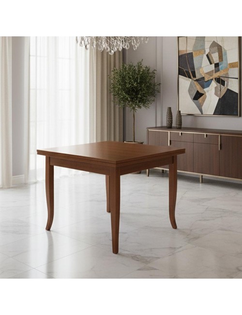 Tavolo quadrato Allungabile Verona noce 90x90 prezzo