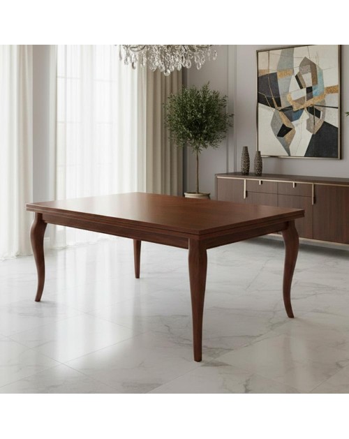 Tavolo allungabile rettangolare Verona colore noce 140x80