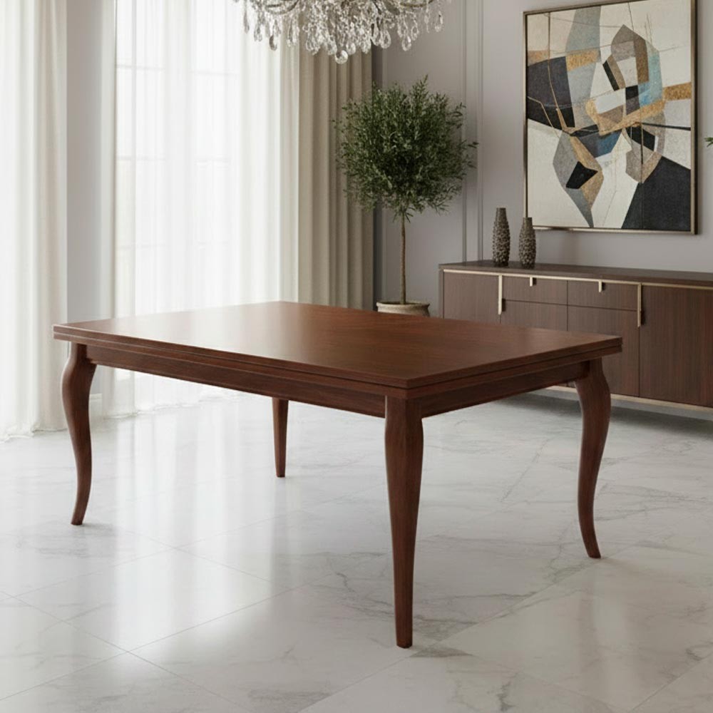 Tavolo allungabile rettangolare Verona colore noce 140x80