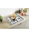 Piano cottura a gas Candy CHW6LBB 4 zone manopole laterali bianco