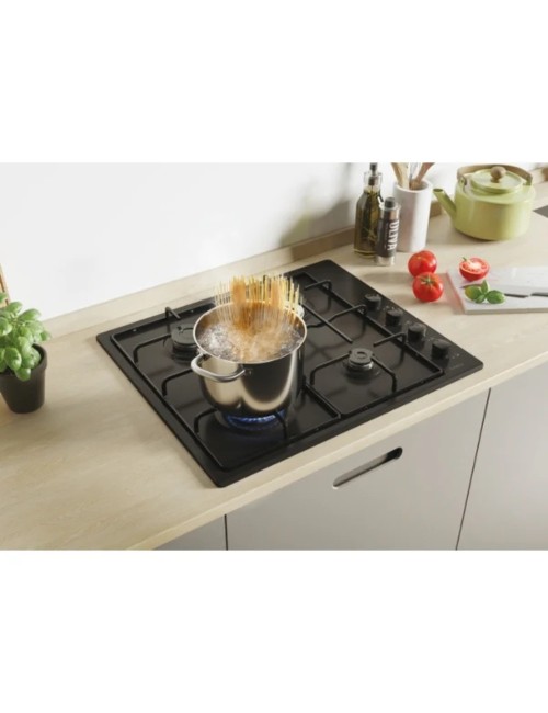 Piano cottura a gas Candy CHW6LBB 4 zone manopole laterali nero