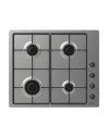 Piano cottura a gas Candy CHW6LBB 4 zone manopole laterali inox
