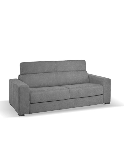 Divano letto 3 posti Crien tessuto Luna24 grigio elephant