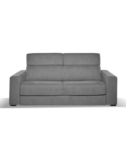 Divano letto 3 posti Crien tessuto Luna24 grigio elephant