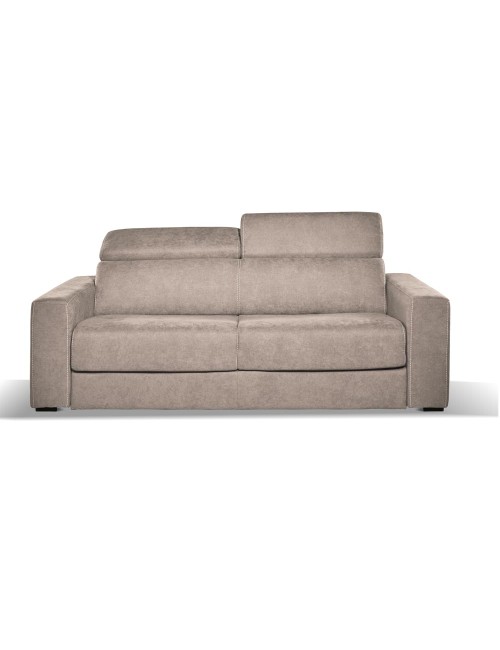 Divano letto 3 posti Crien tessuto Roma10 taupè 205x97x83H