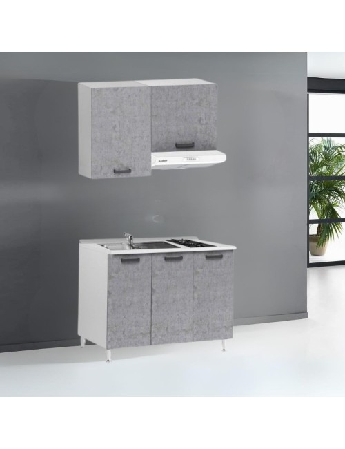 Mini cucina monoblocco cemento Zagabria 120