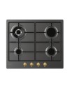 Piano cottura a gas Candy CHW6BR4WGTGH 4 zone fornello a doppia corona antracite