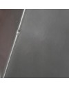Tavolo allungabile Moritz con piano in ceramica effetto marmo bianco e gambe in titanio lucido 165x90x76H