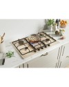 Piano cottura a gas Candy CHW7AV4WGT 5 zone fornello a doppia corona avena