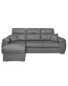 Divano con penisola contenitore grigio ComoII tessuto giulia9713