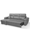 Divano con penisola contenitore grigio ComoII tessuto giulia9713