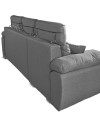 Divano con penisola contenitore grigio ComoII tessuto giulia9713