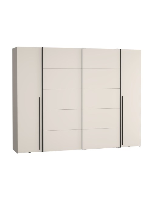 Armadio Callia con 2 ante scorrevoli e 2 battenti cashmere 270x61x210