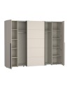Armadio Callia con 2 ante scorrevoli e 2 battenti cashmere 270x61x210