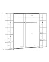 Armadio Callia con 2 ante scorrevoli e 2 battenti cashmere 270x61x210