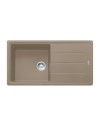 Lavello cucina 1 vasca e gocciolatoio reversibile Franke BFG61197 Oyster fragranite 97x50 cm.