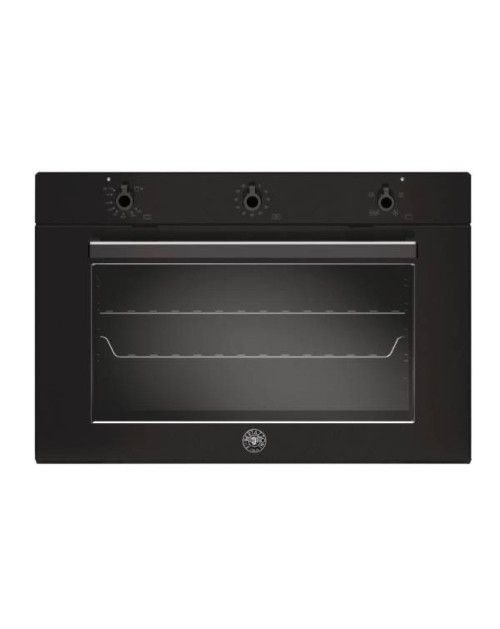 Forno da incasso 90 cm ventilato gas con grill Bertazzoni F905PROGKN nero carbonio