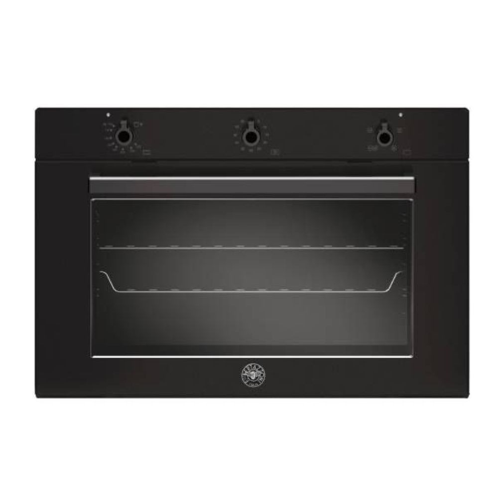Forno da incasso 90 cm ventilato gas con grill Bertazzoni F905PROGKN nero carbonio
