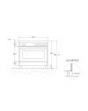 Cucina Bertazzoni AMN964IEXE 90x60 con piano a induzione e forno elettrico multifunzione inox classe A